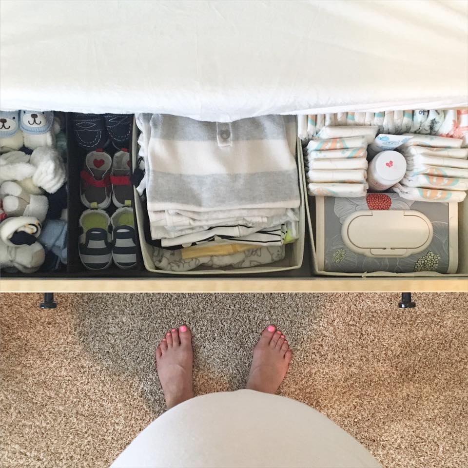 Organizing babies dresser