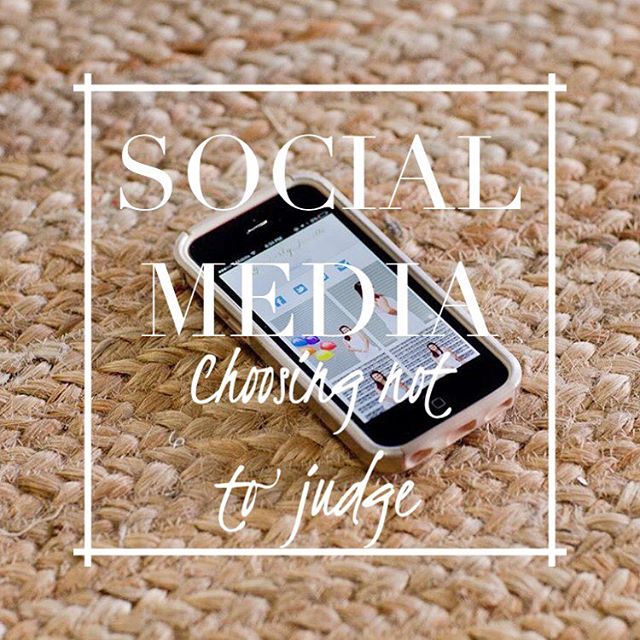 Social media: Choosing not to judge